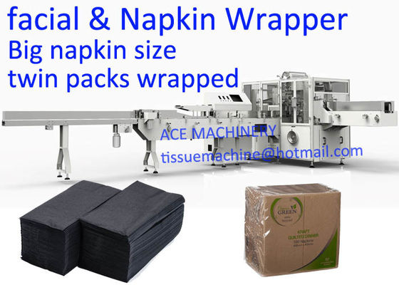 Automatic Twin Packs Napkin Wrapping Machine