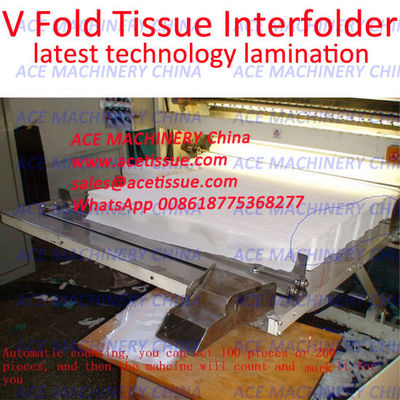 High Speed Automatic Interfolded Paper Towel Machine With Point To Point Lamination