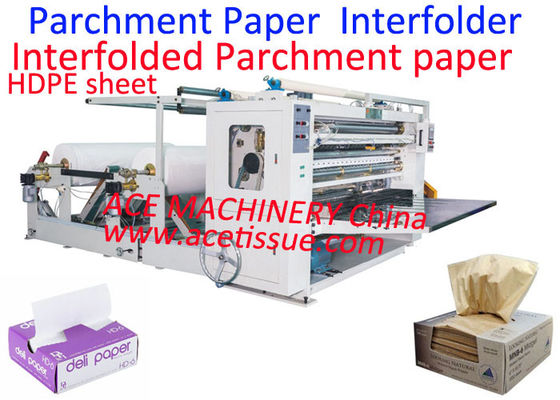 Μη κολλητικό χαρτί περγαμηνής Interfolder Machine Deli Paper Interfolding Machine 1200mm