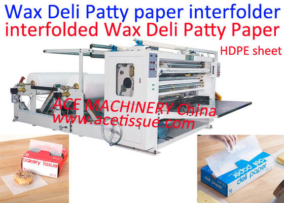 CE Interfolded Automatic Folder Machine Dry Waxed Paper Sheets Deli Machine Interfolder