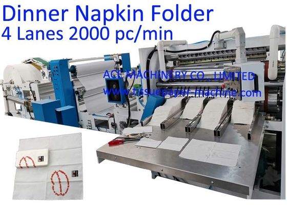 406*380mm1/8 δίπλωμα της μηχανής εγγράφου ιστού πετσετών 4 παρόδων