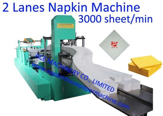 300x300mm1/8 δίπλωμα του εγγράφου πετσετών 2 γεφυρών που κατασκευάζει τη μηχανή